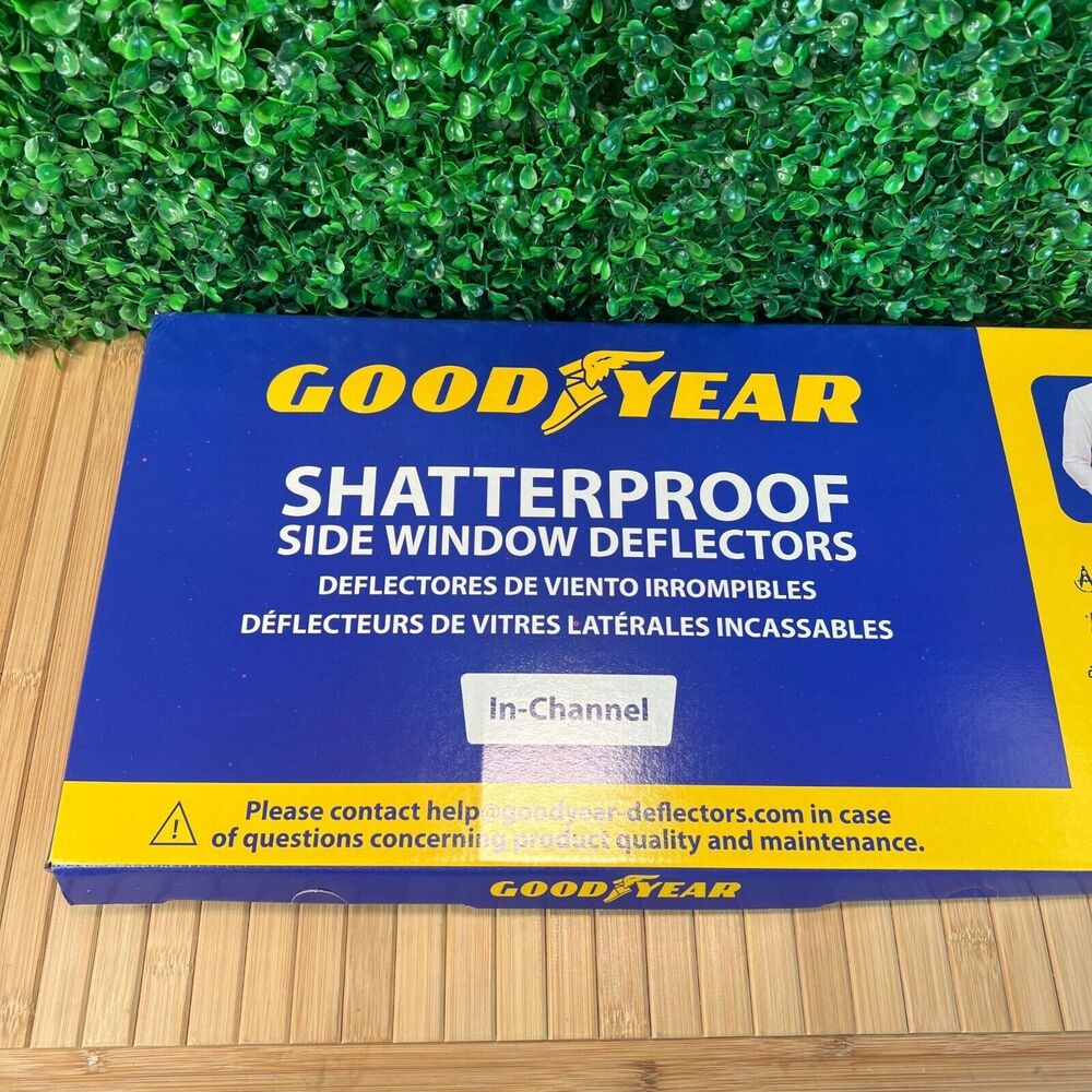 NIB Goodyear Shatterproof In Channel Window Deflectors Toyota Tundra Crew Max